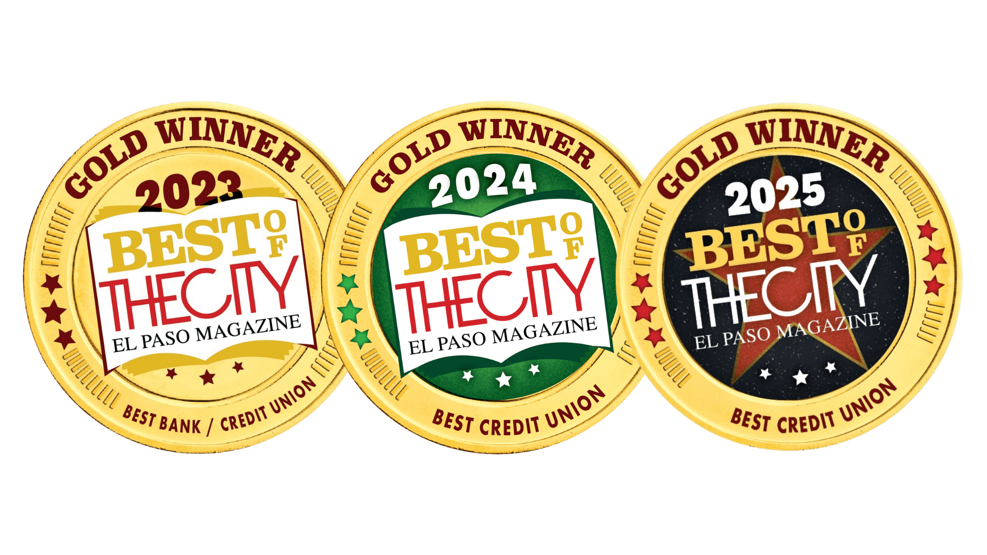 Best Of The City badge 2023, 2024, 2025